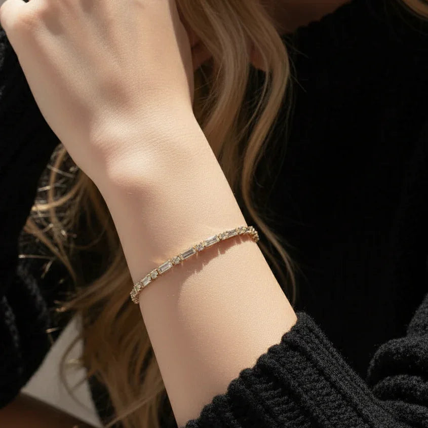 Złota bransoletka Aveline Diamond