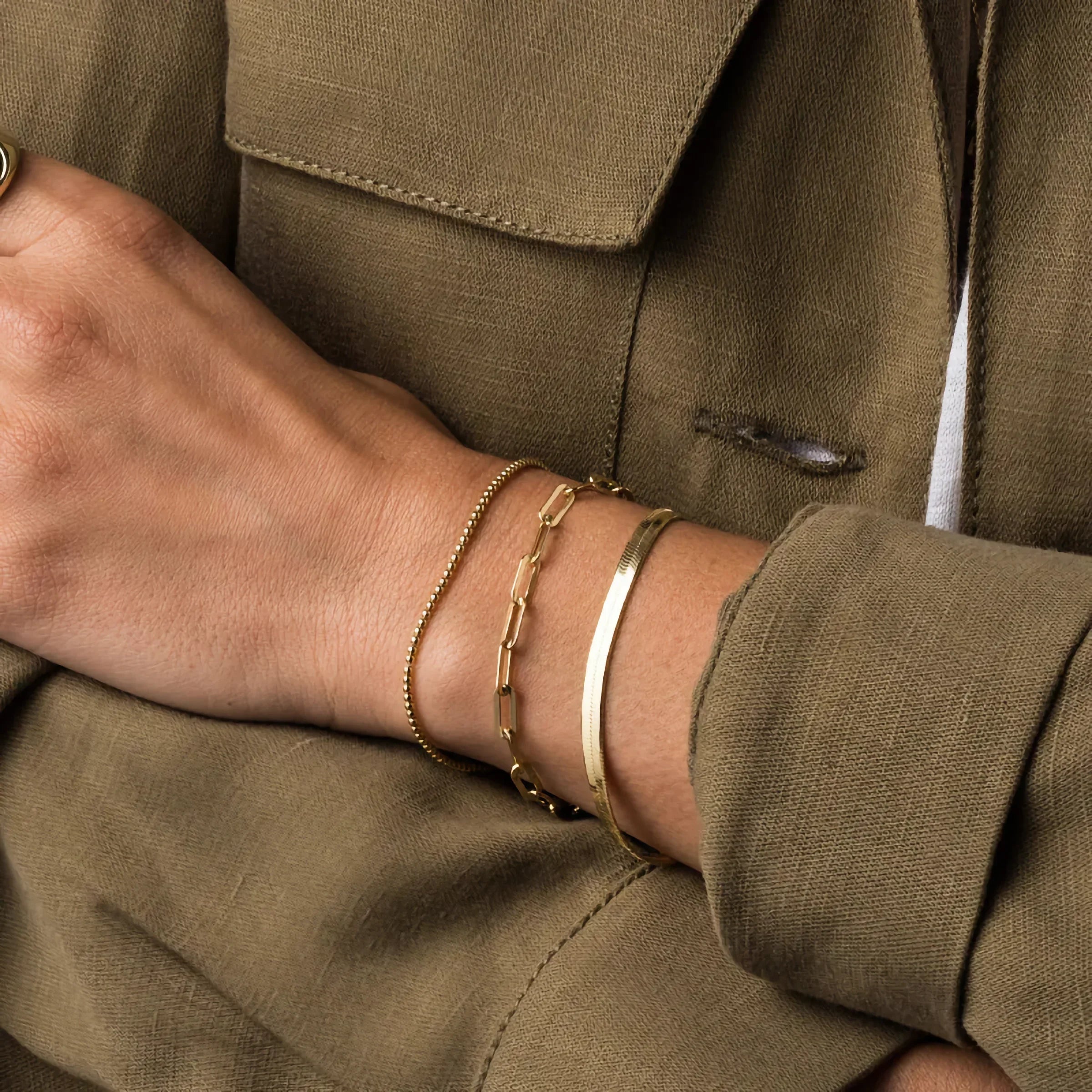 Bransoletka Ellaine Gold Herringbone