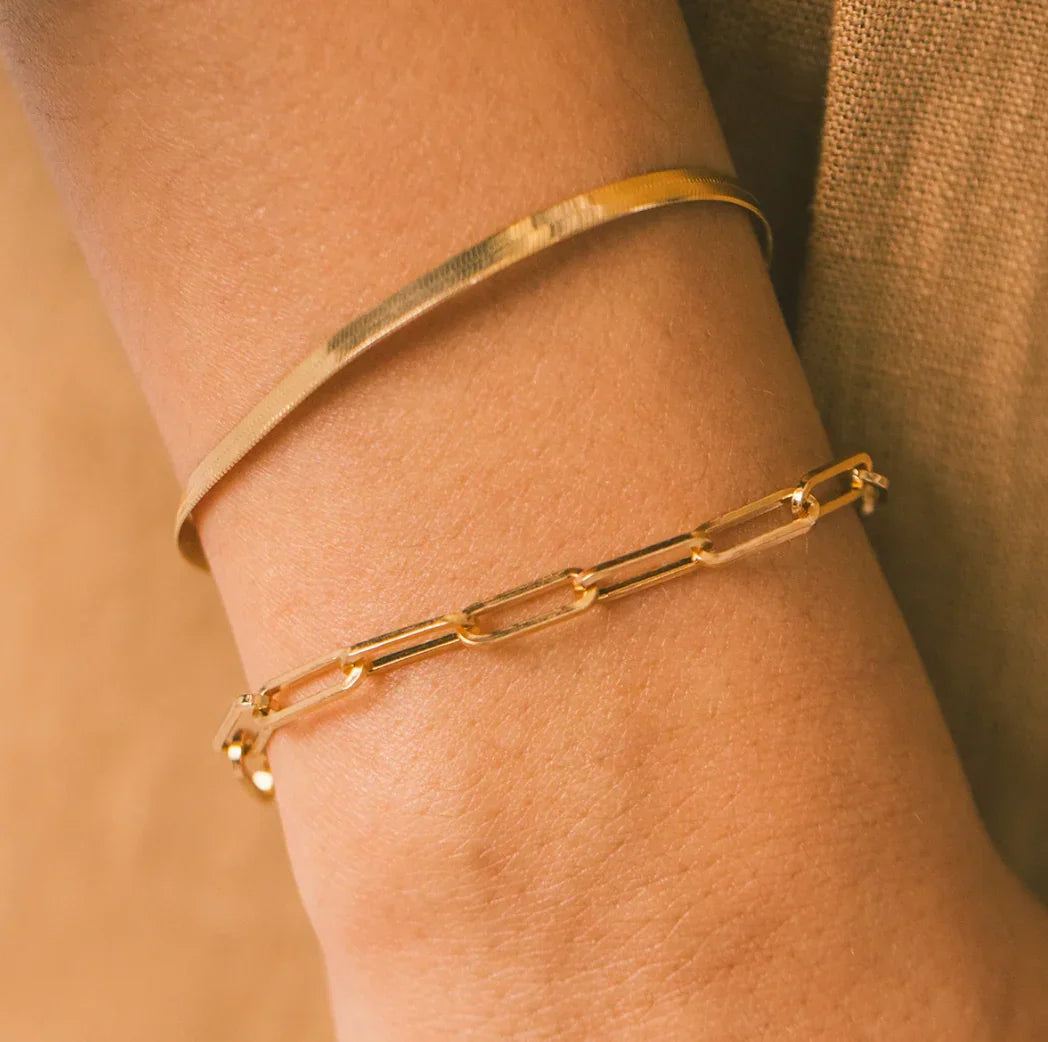 Bransoletka Eloise Gold Paperclip
