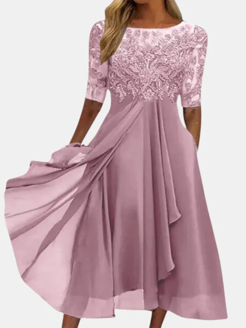 Tytuł:
Rhonda | Elegancka koronkowa sukienka