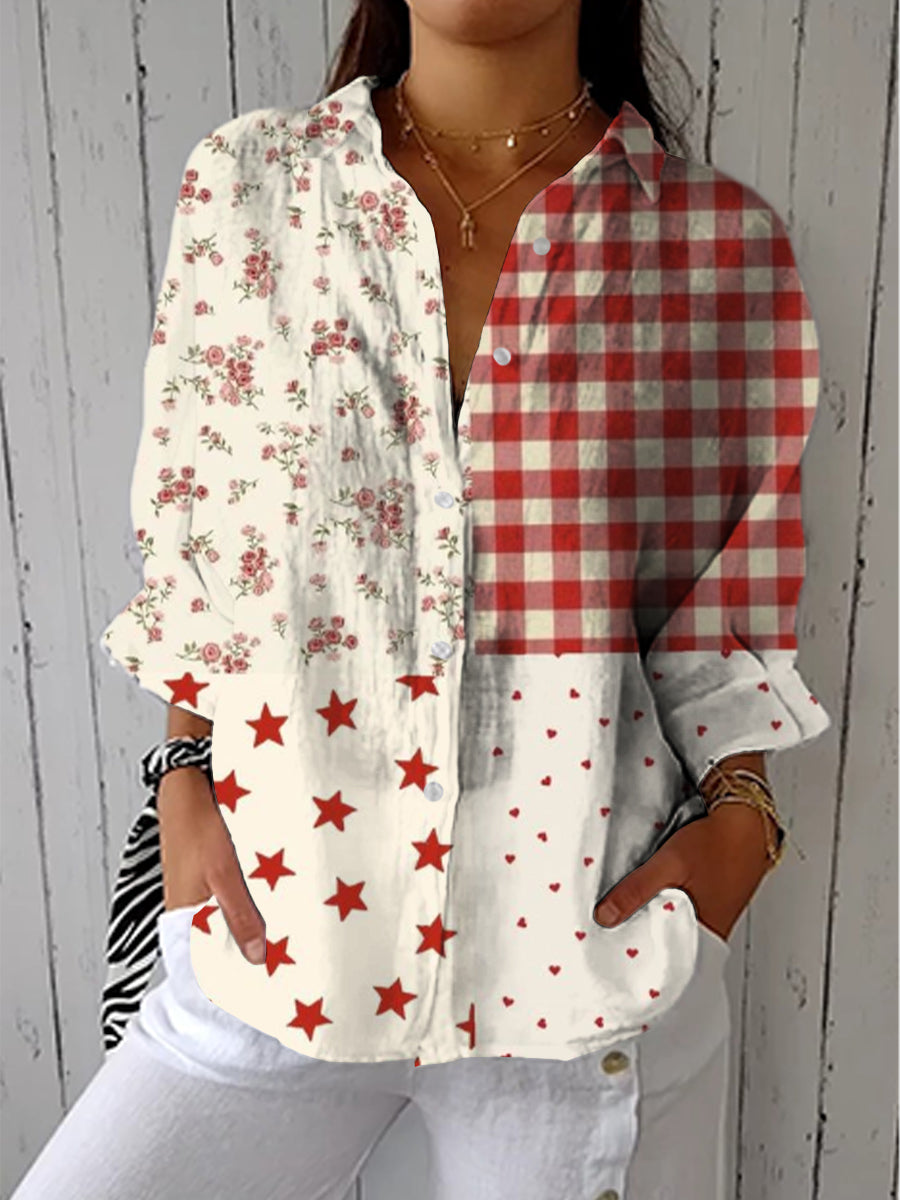 Faelynn | Bluzka Country Patchwork