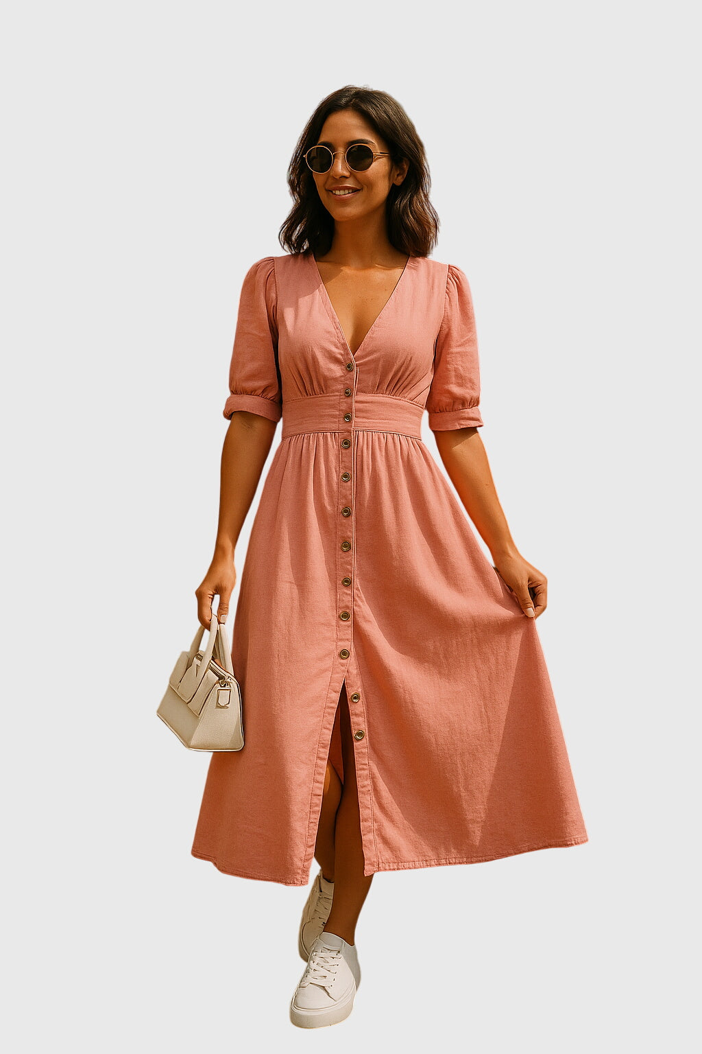 Jacqueline | Elegancka sukienka jeansowa