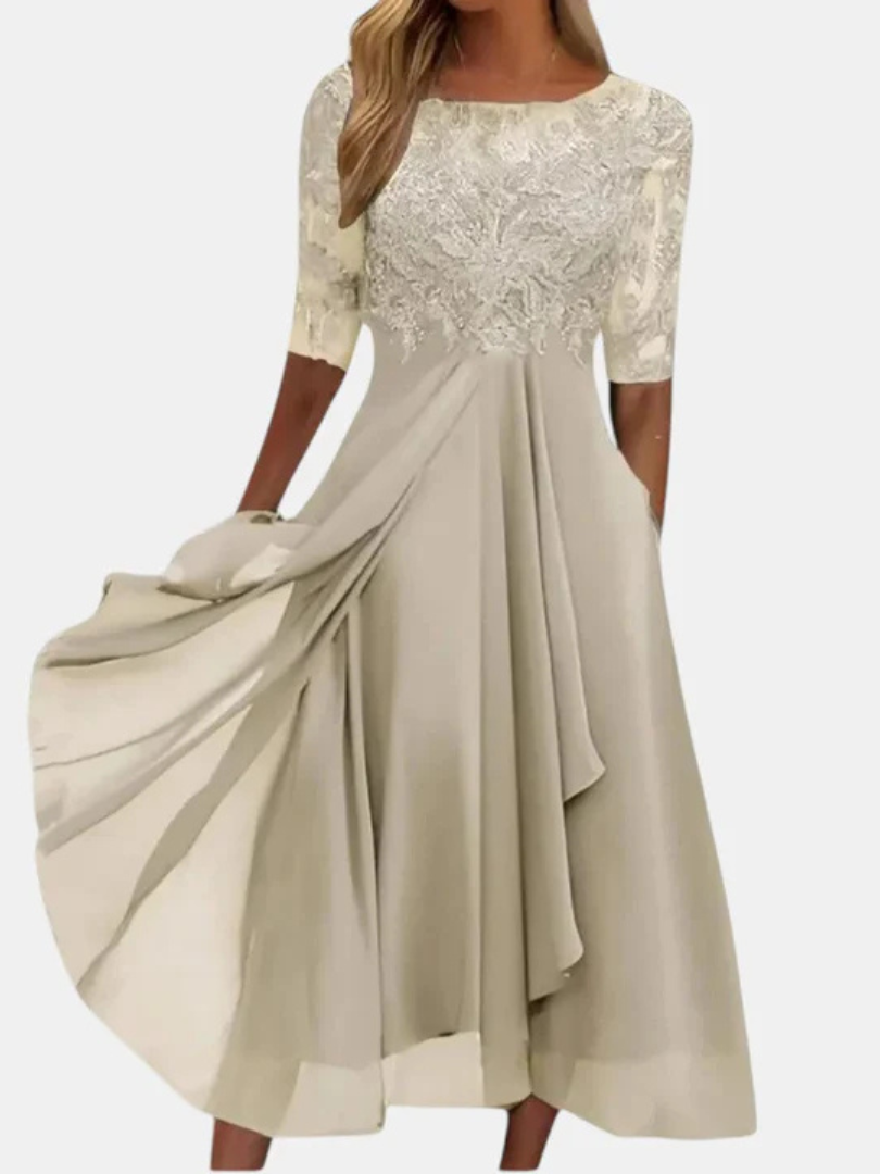 Tytuł:
Rhonda | Elegancka koronkowa sukienka