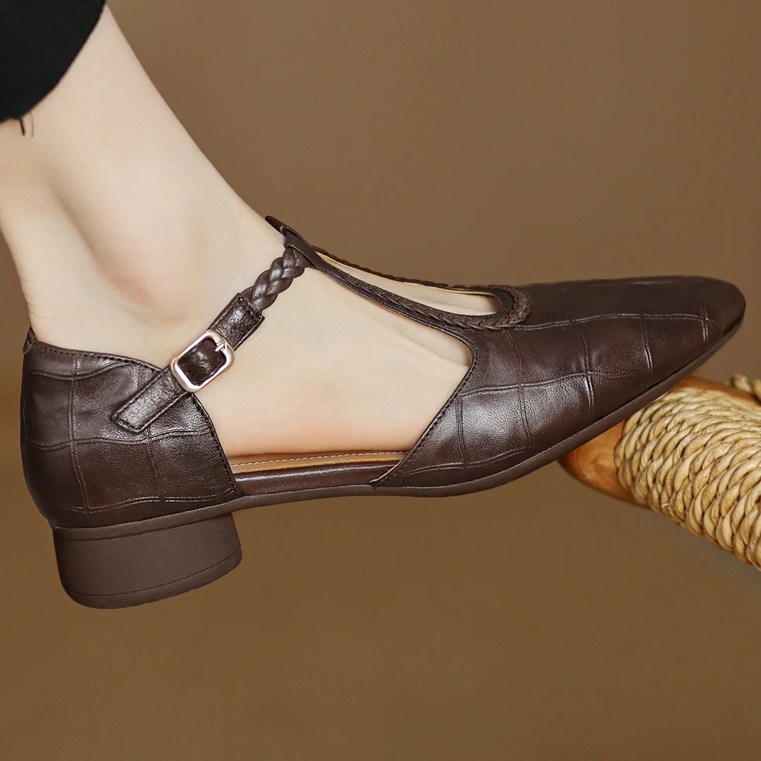 Vivienne | Skórzane Mary Janes