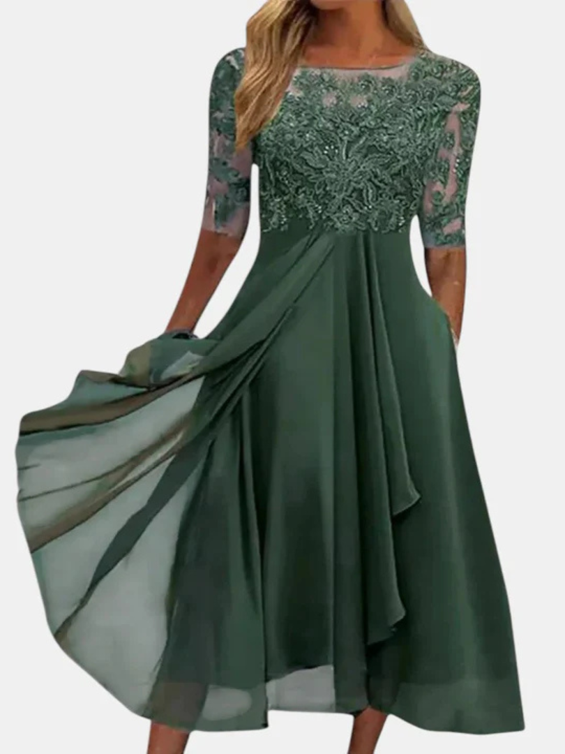 Tytuł:
Rhonda | Elegancka koronkowa sukienka