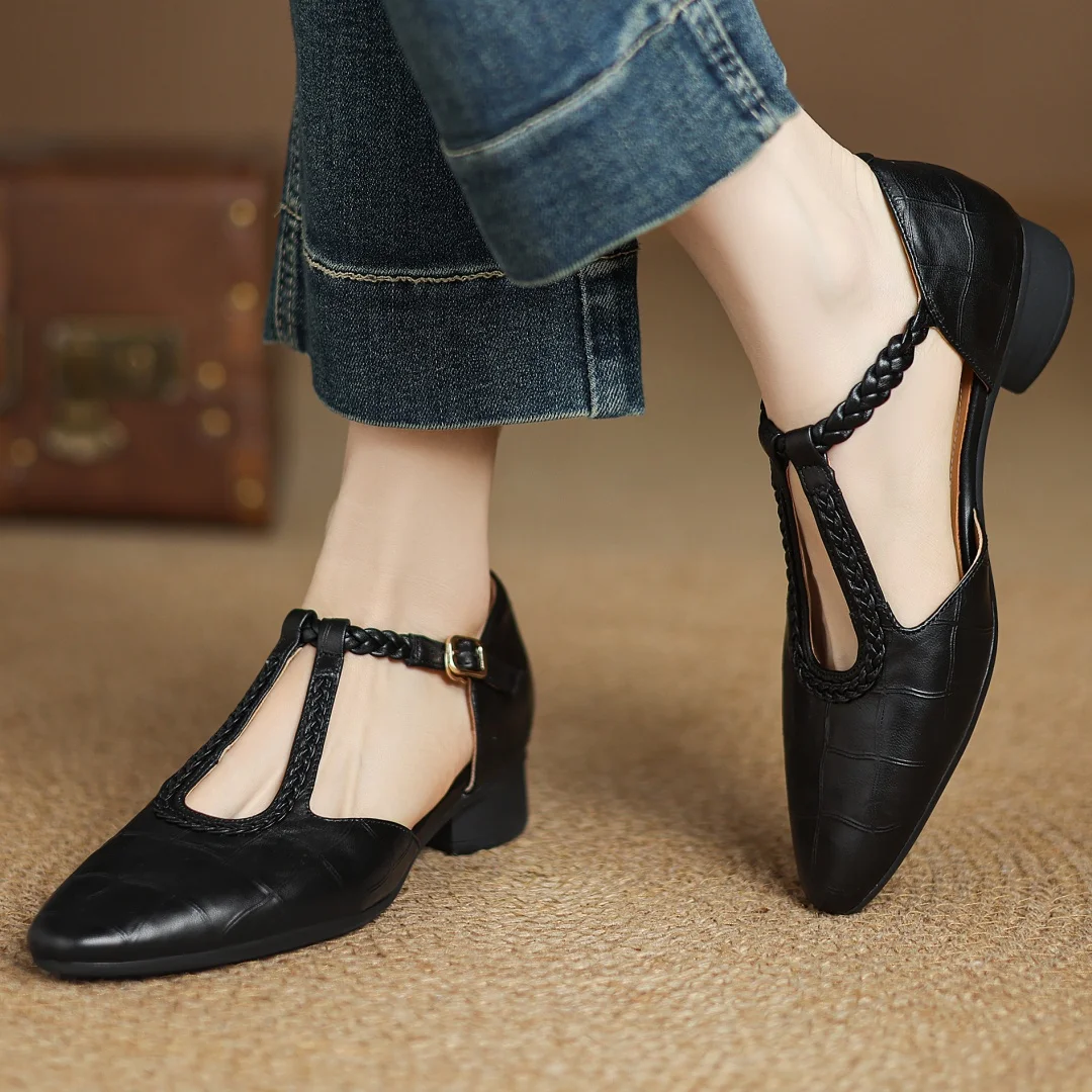 Vivienne | Skórzane Mary Janes