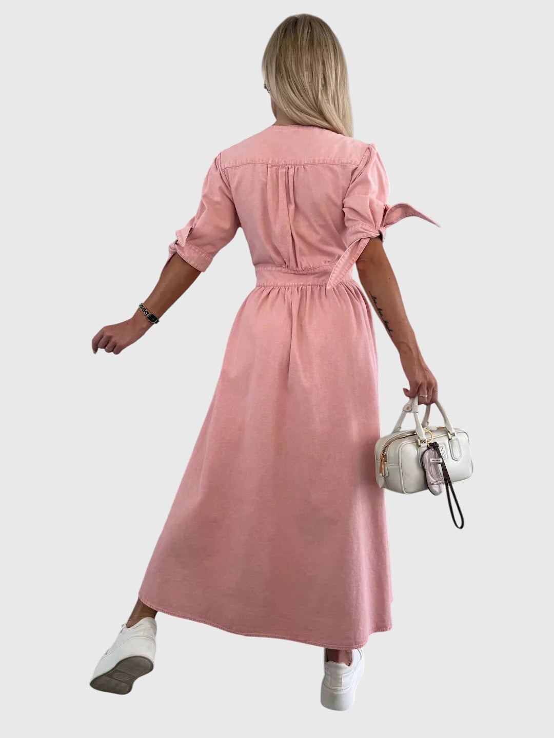 Sophia | Elegancka sukienka jeansowa