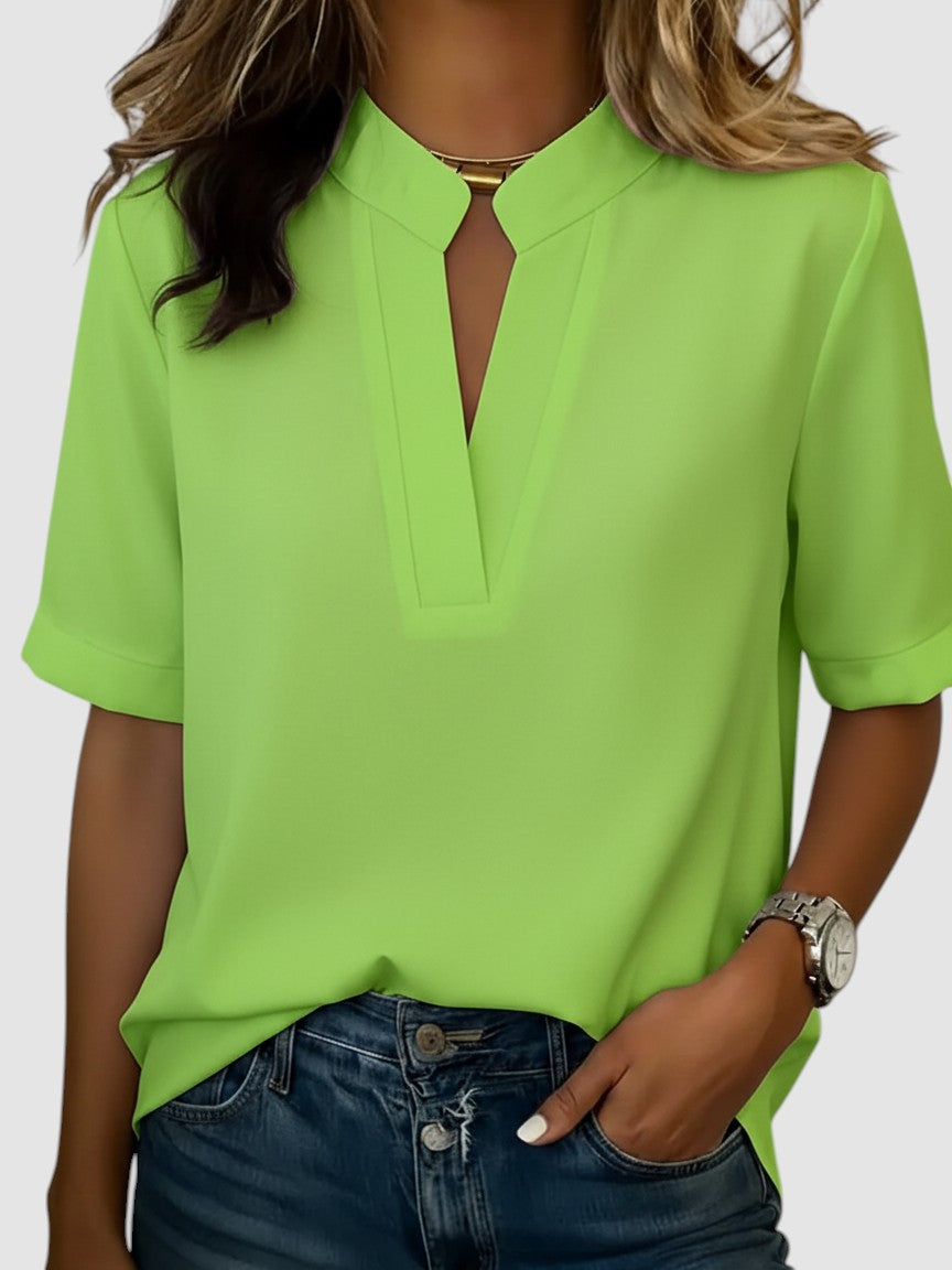 PAULA | Elegancka bluzka z dekoltem w serek