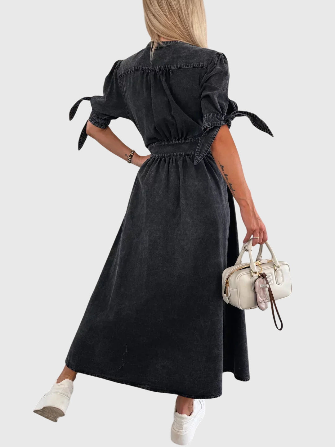 Sophia | Elegancka sukienka jeansowa
