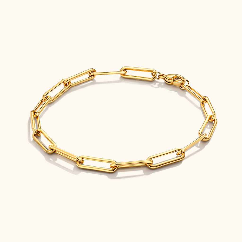 Bransoletka Eloise Gold Paperclip