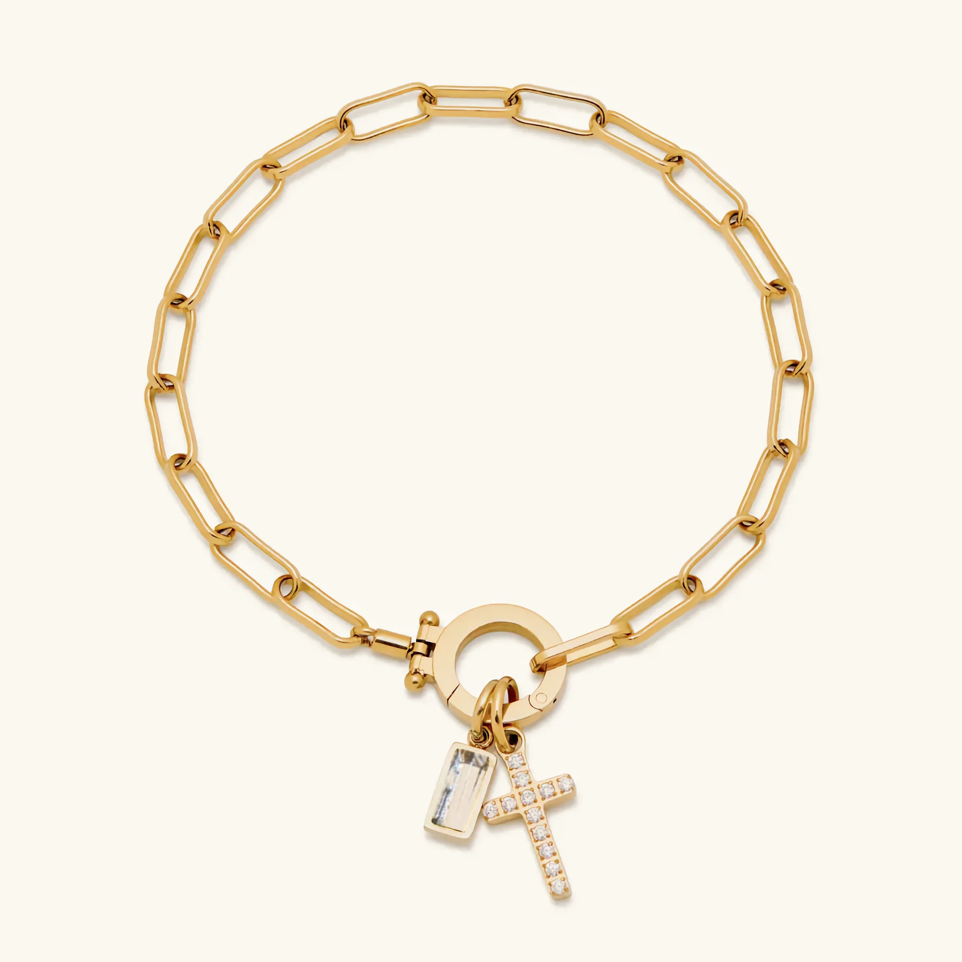 Bransoletka Annabella Birthstone Krzyż