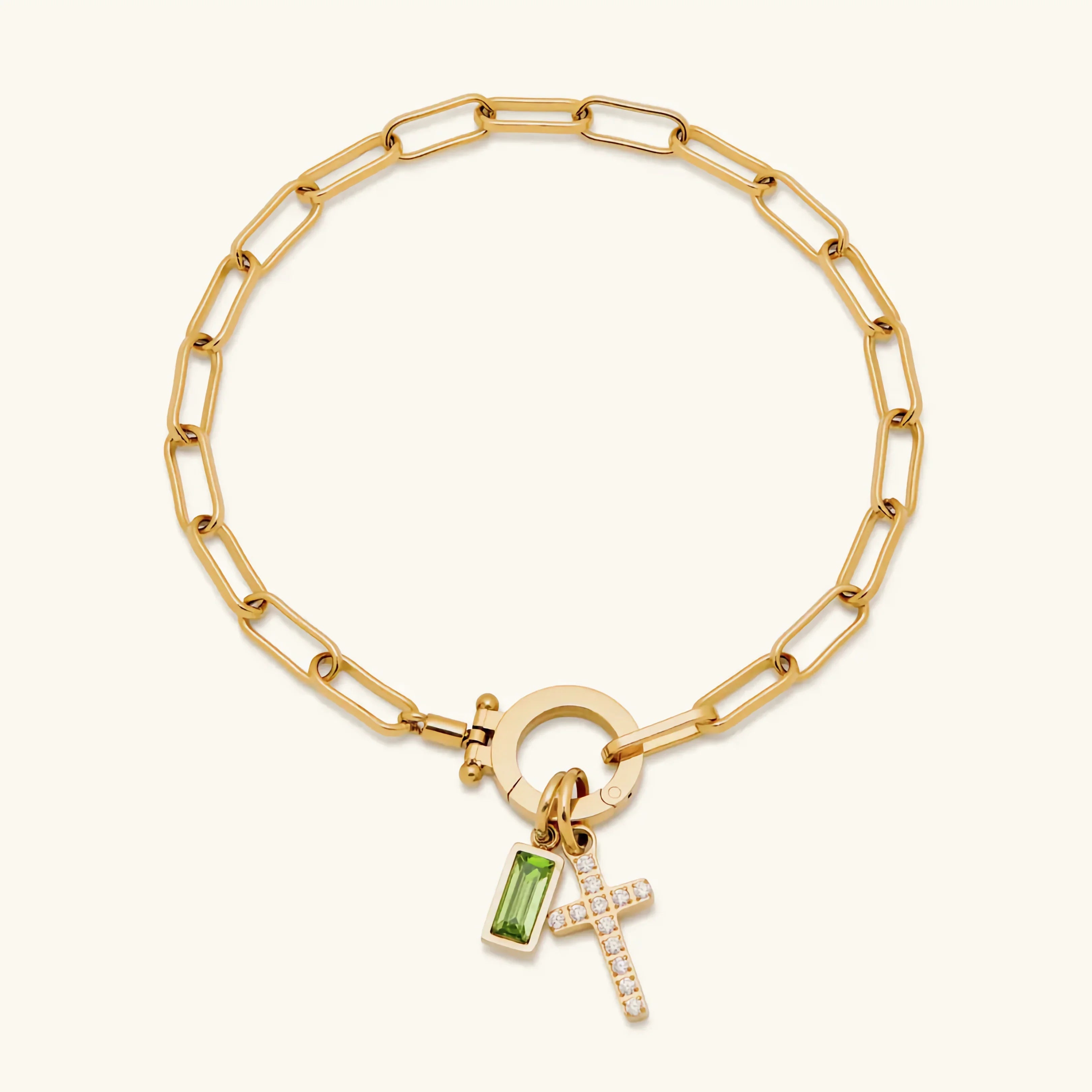 Bransoletka Annabella Birthstone Krzyż