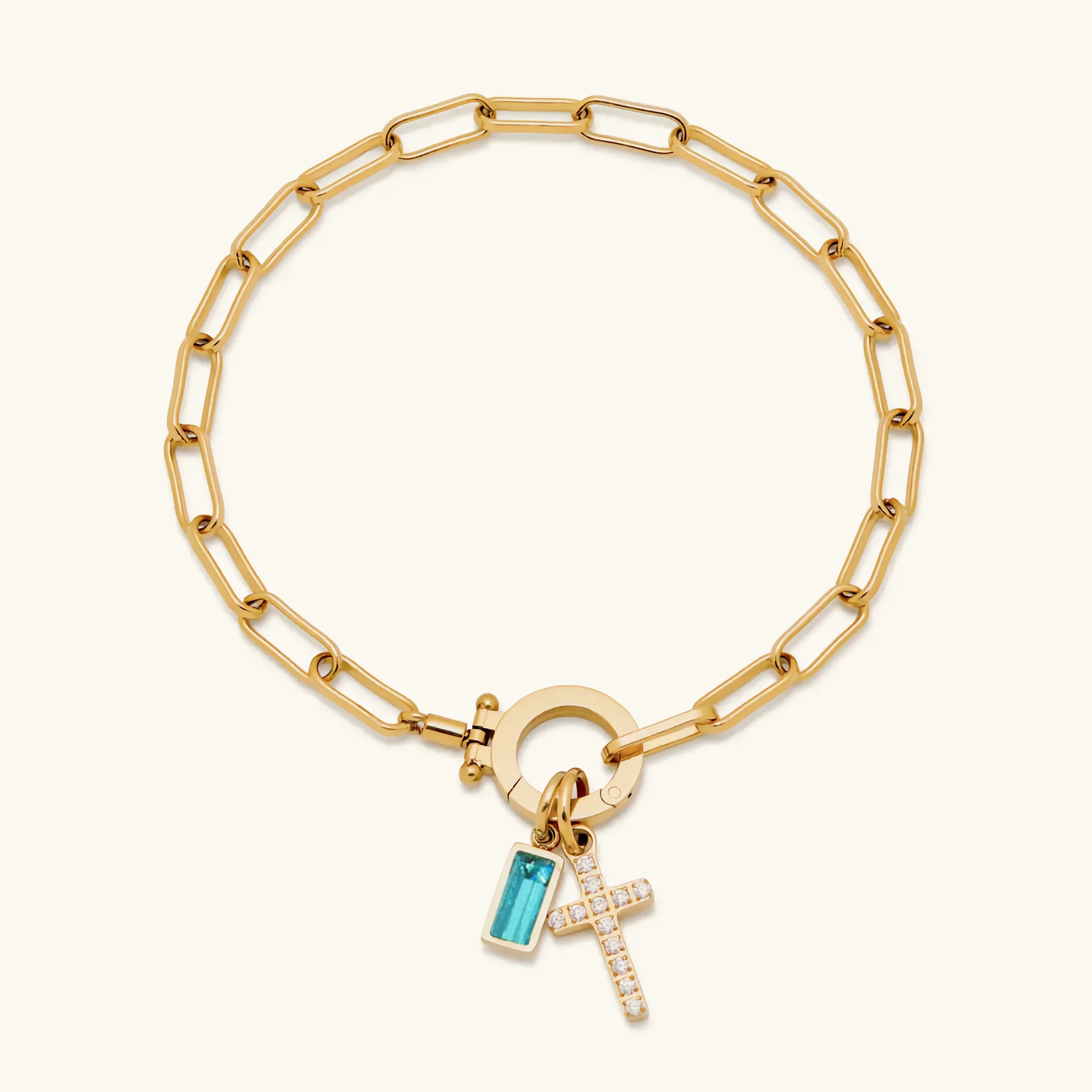 Bransoletka Annabella Birthstone Krzyż