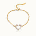 Złota bransoletka „Luv Diamond Heart”