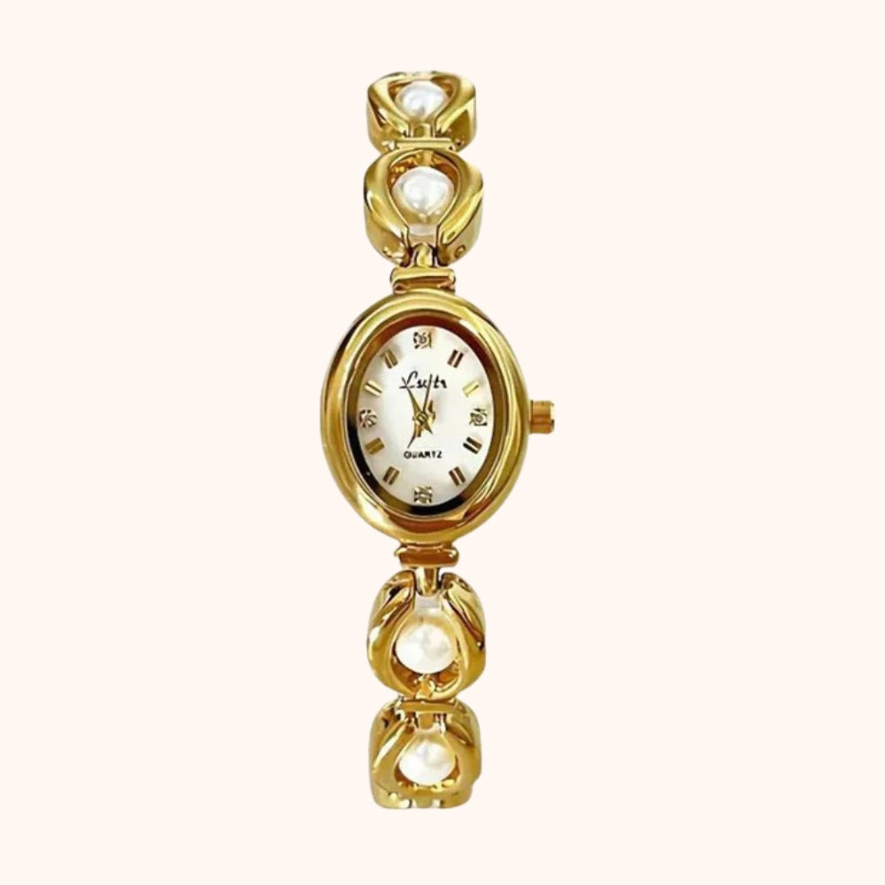 Luxury Ladies Watch with Pearl Details
