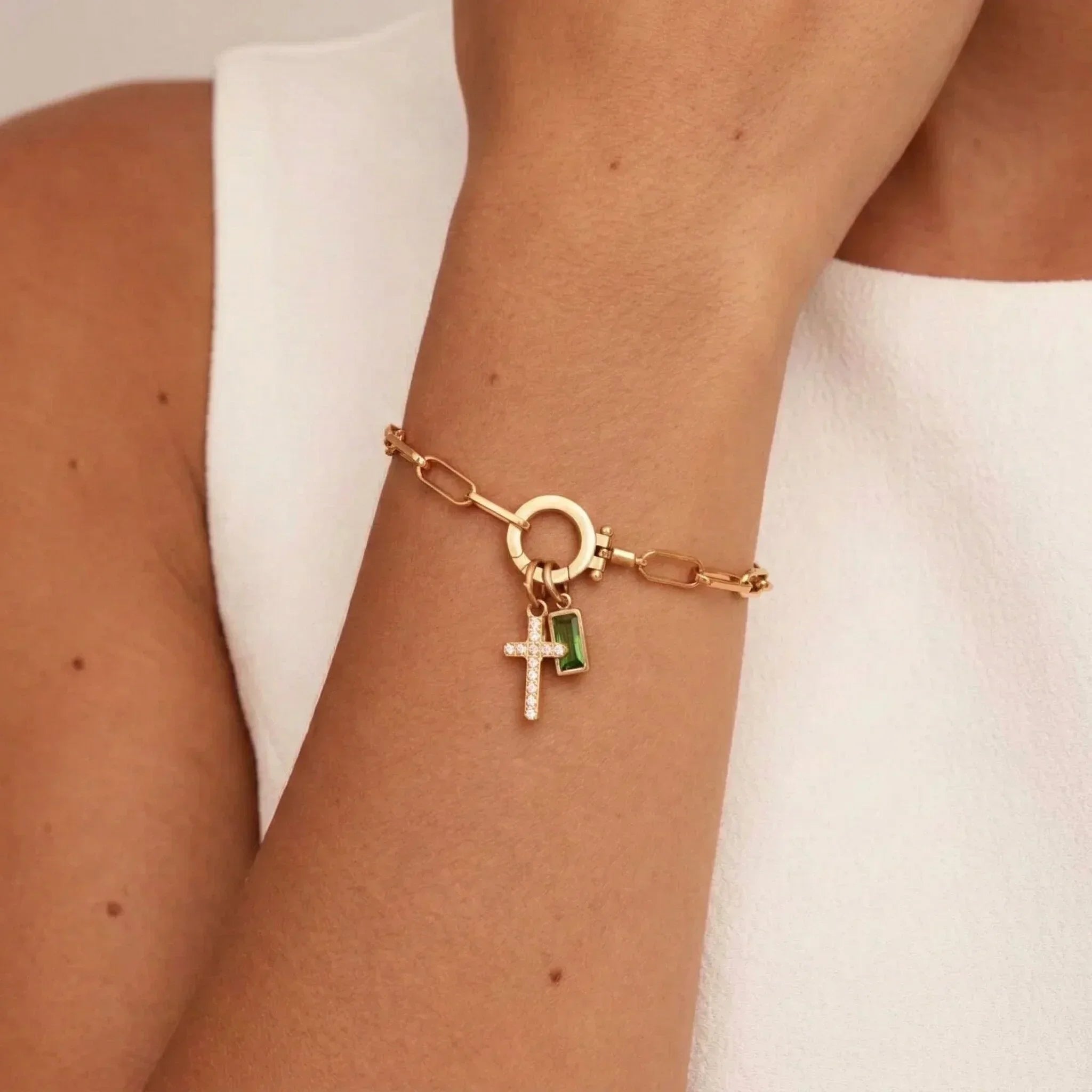 Bransoletka Annabella Birthstone Krzyż