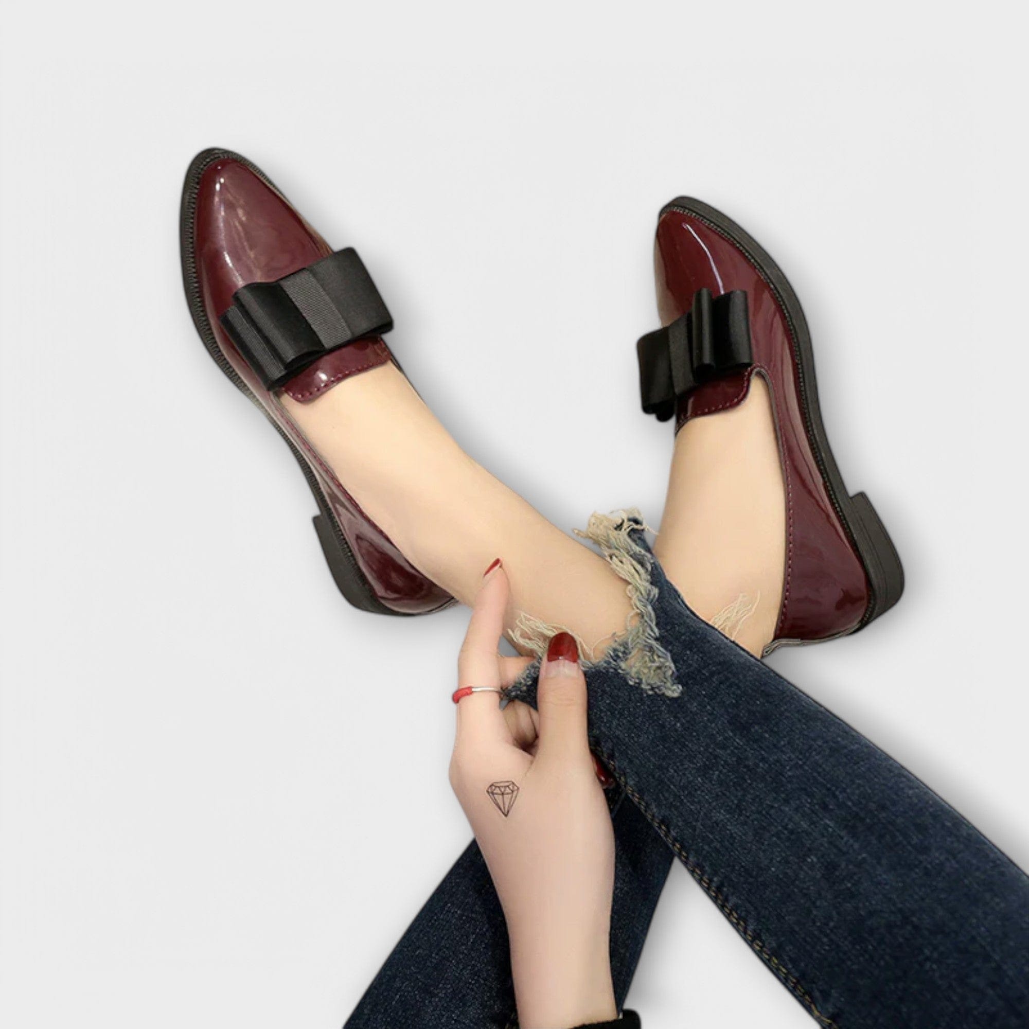 Zaria | Eleganckie mokasyny z kokardką Mokasyny