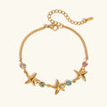 Bransoletka Kristine Golden Starfish