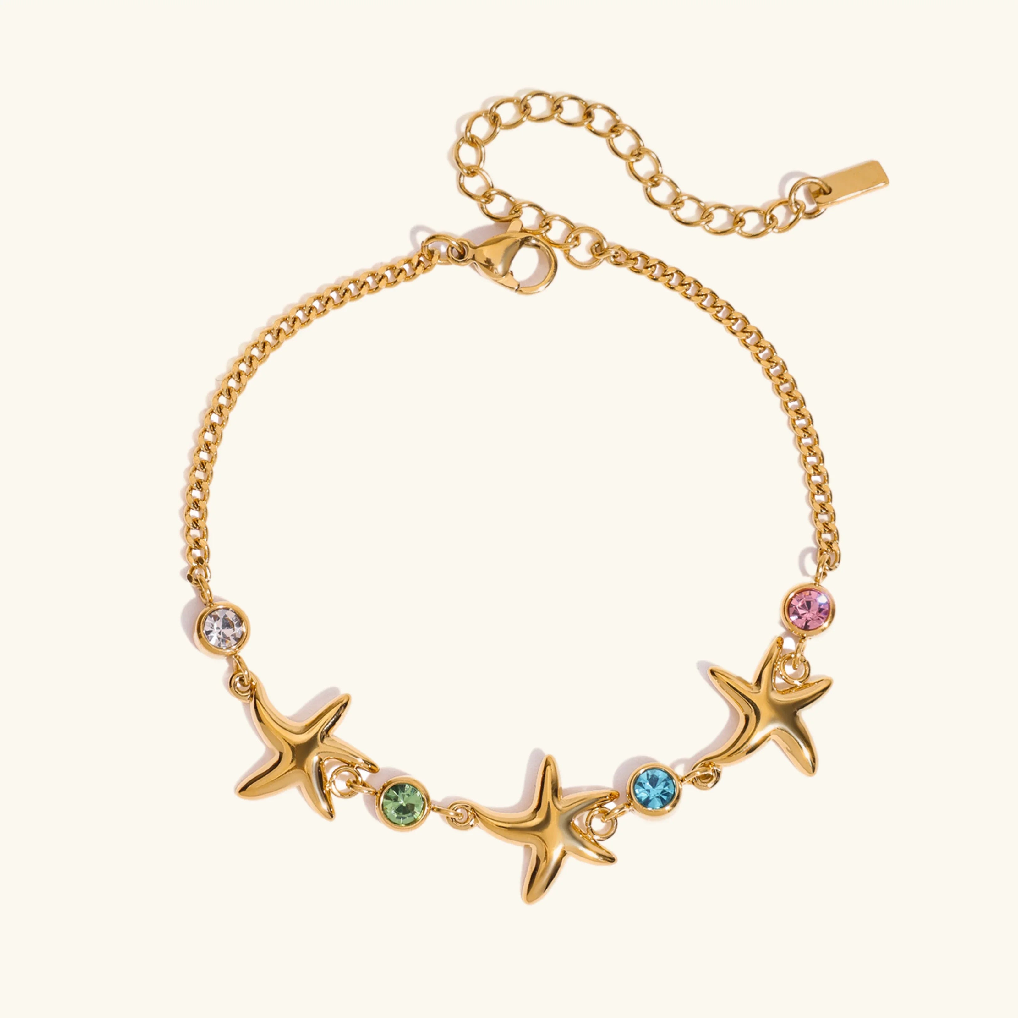 Bransoletka Kristine Golden Starfish