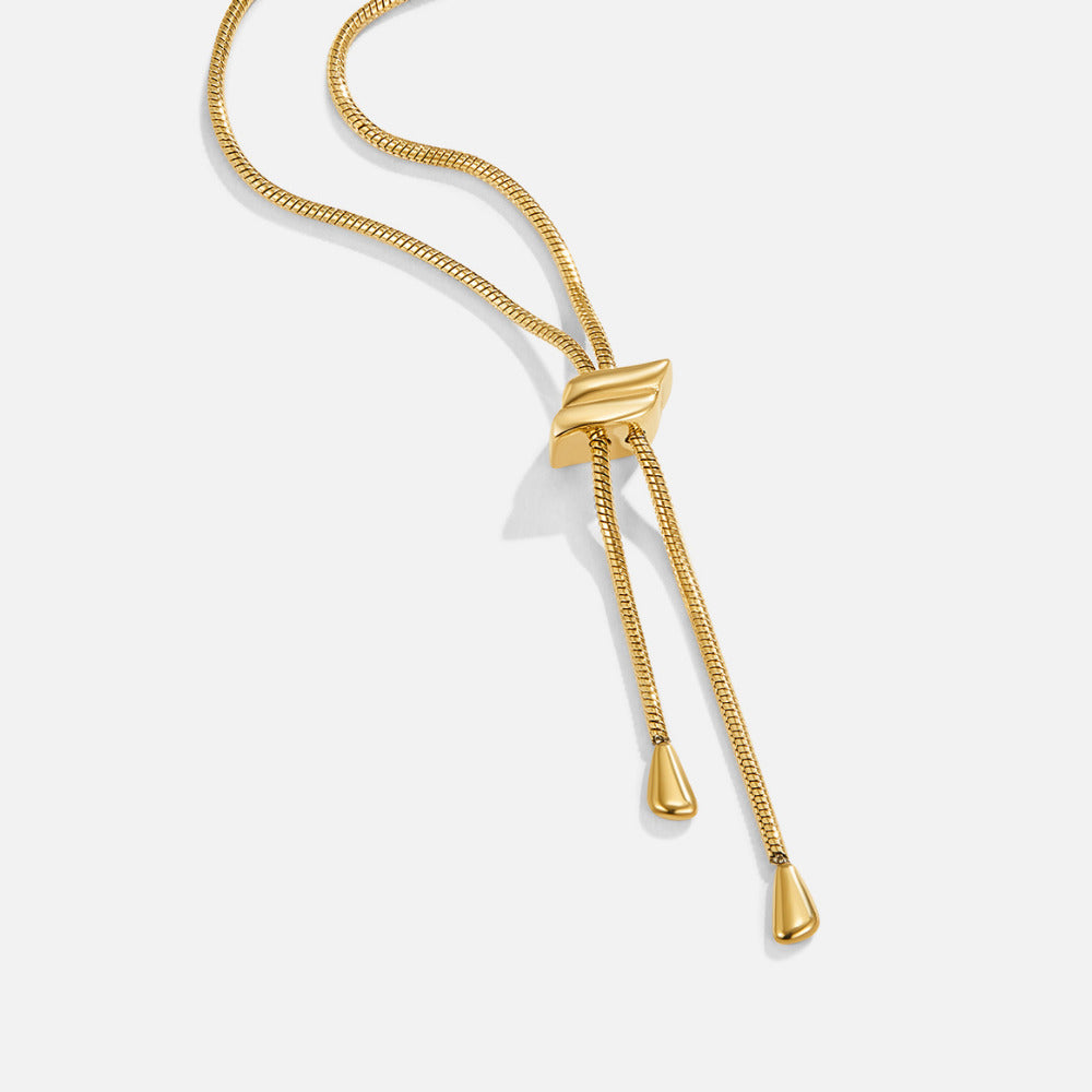 Lola Złoty Naszyjnik typu Lariat 18K