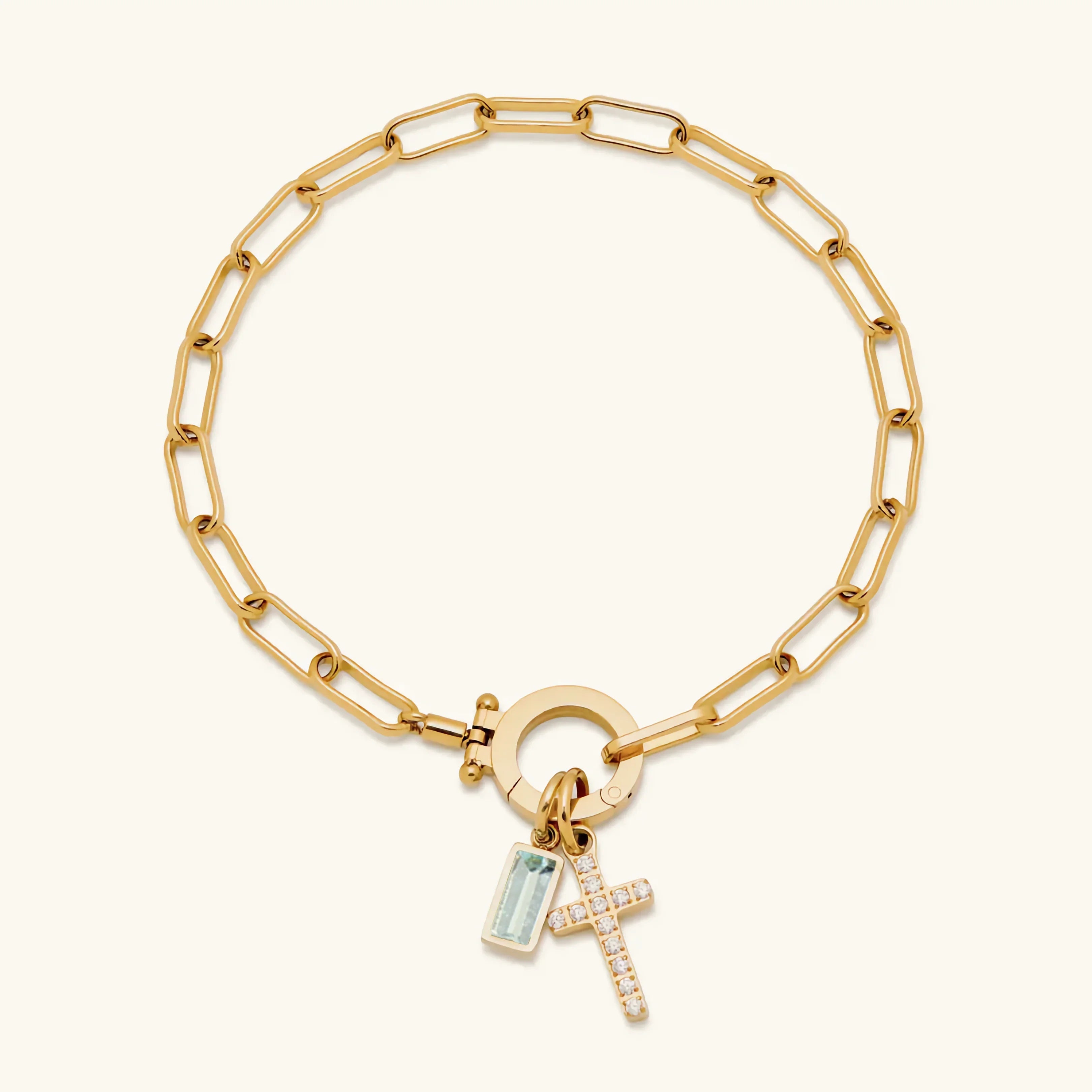 Bransoletka Annabella Birthstone Krzyż