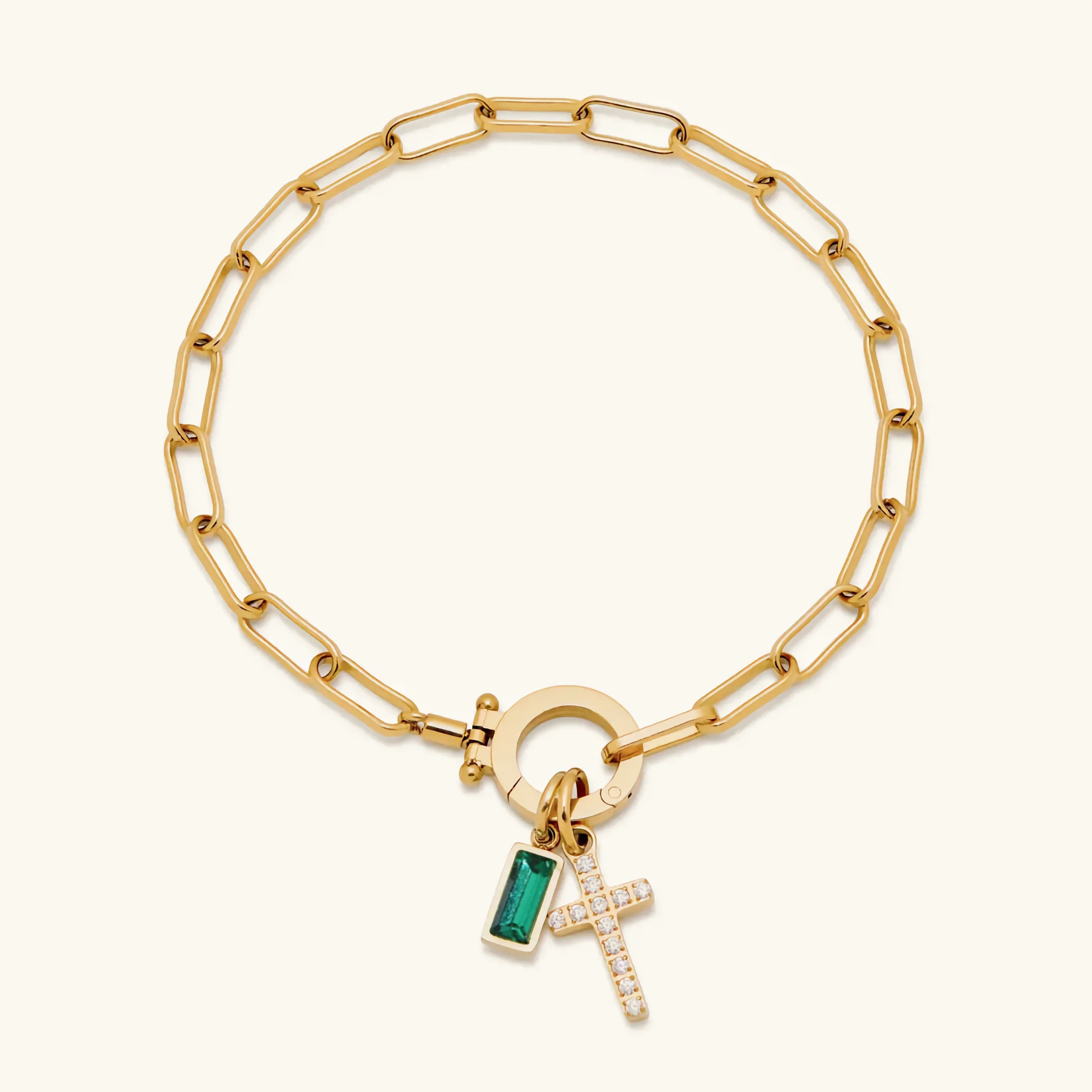 Bransoletka Annabella Birthstone Krzyż
