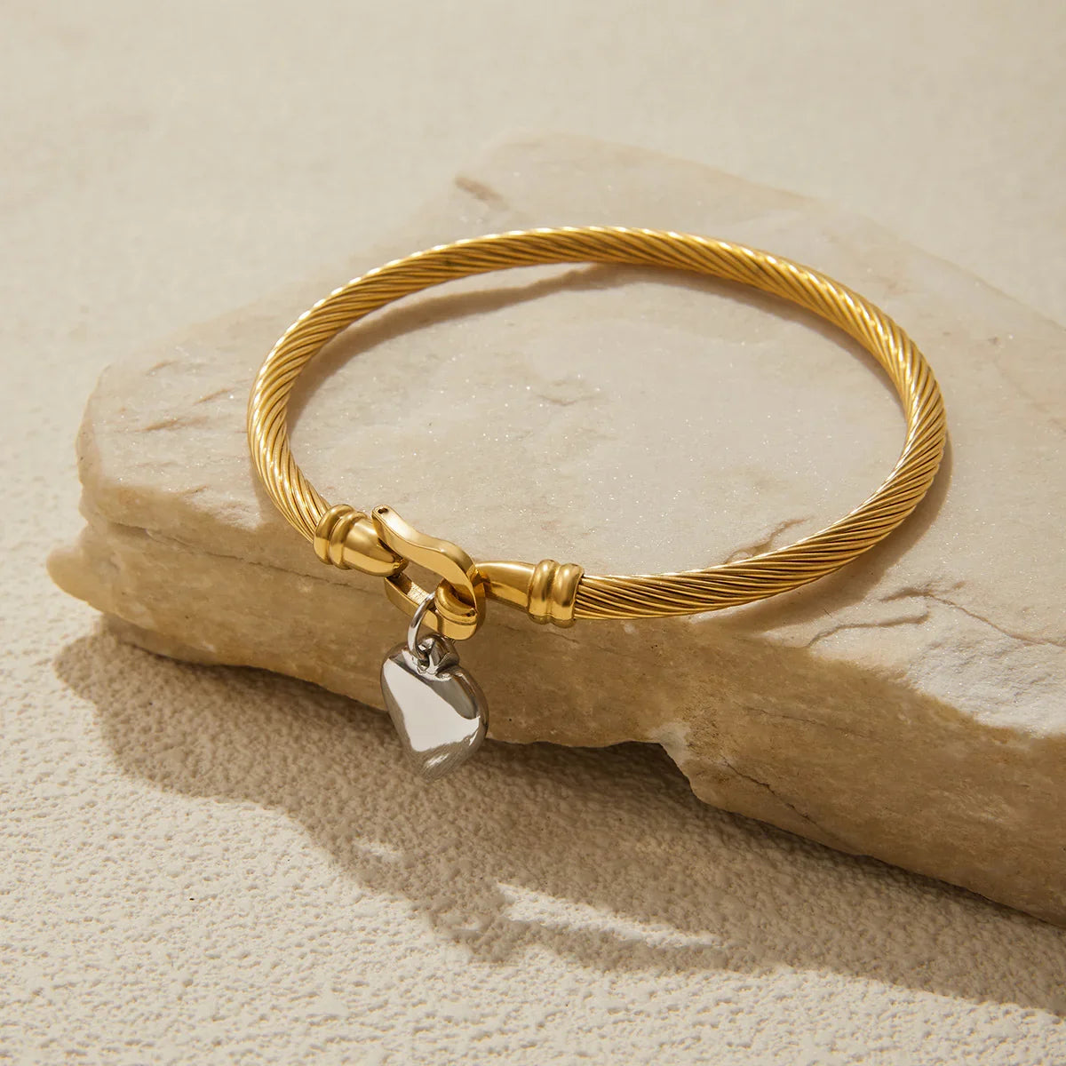 Złota Bransoletka Solenne Twisted Band