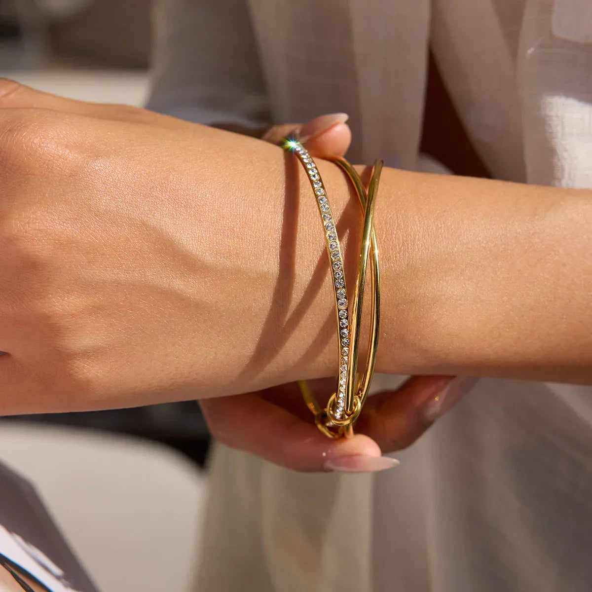 Bransoletka Quinley Stacked Diamond