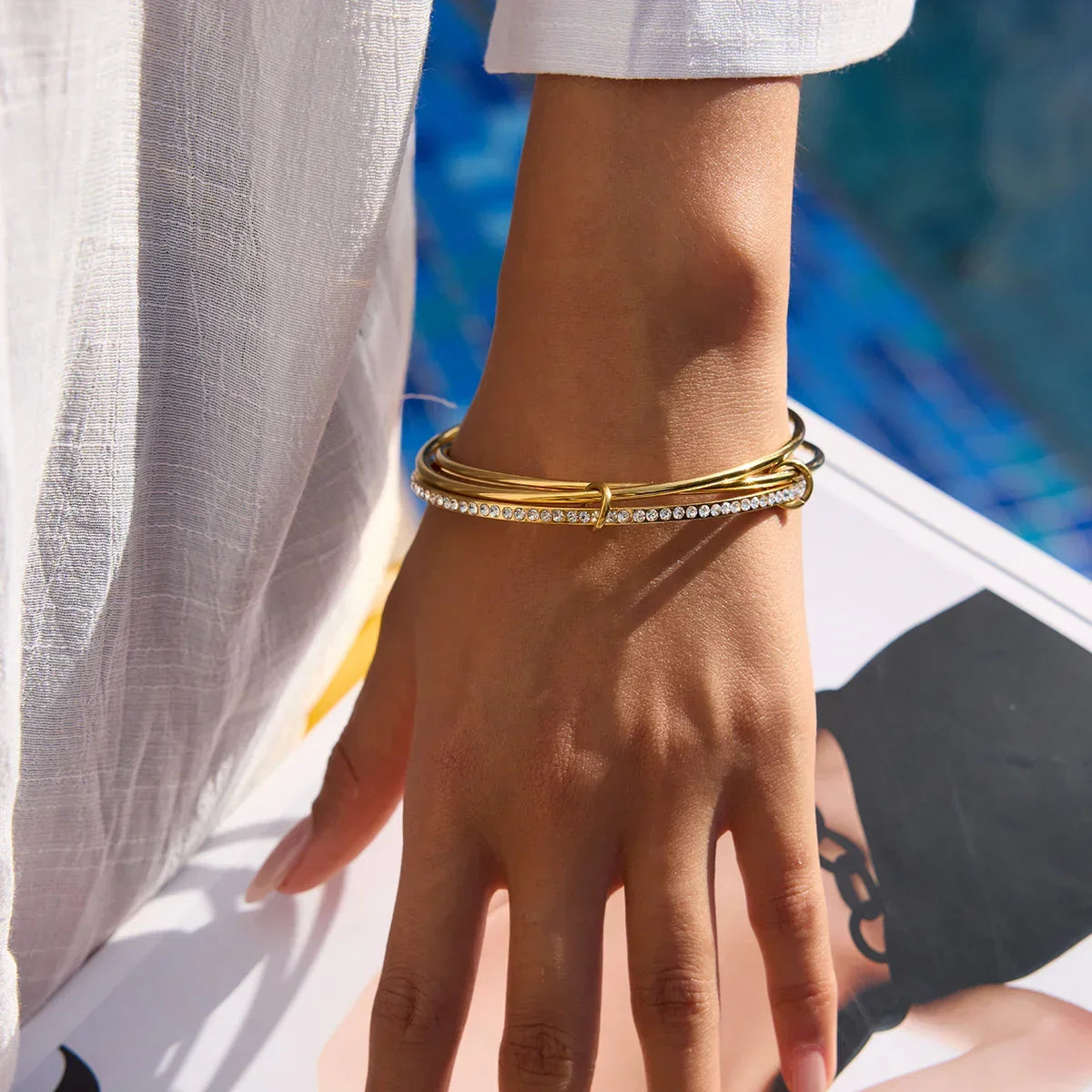 Bransoletka Quinley Stacked Diamond