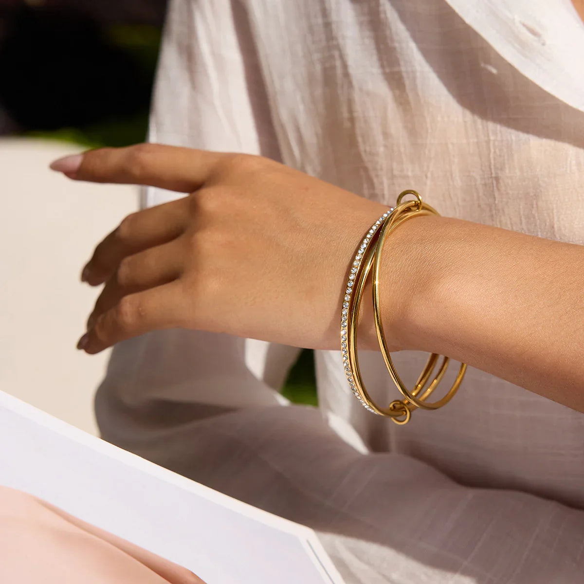 Bransoletka Quinley Stacked Diamond