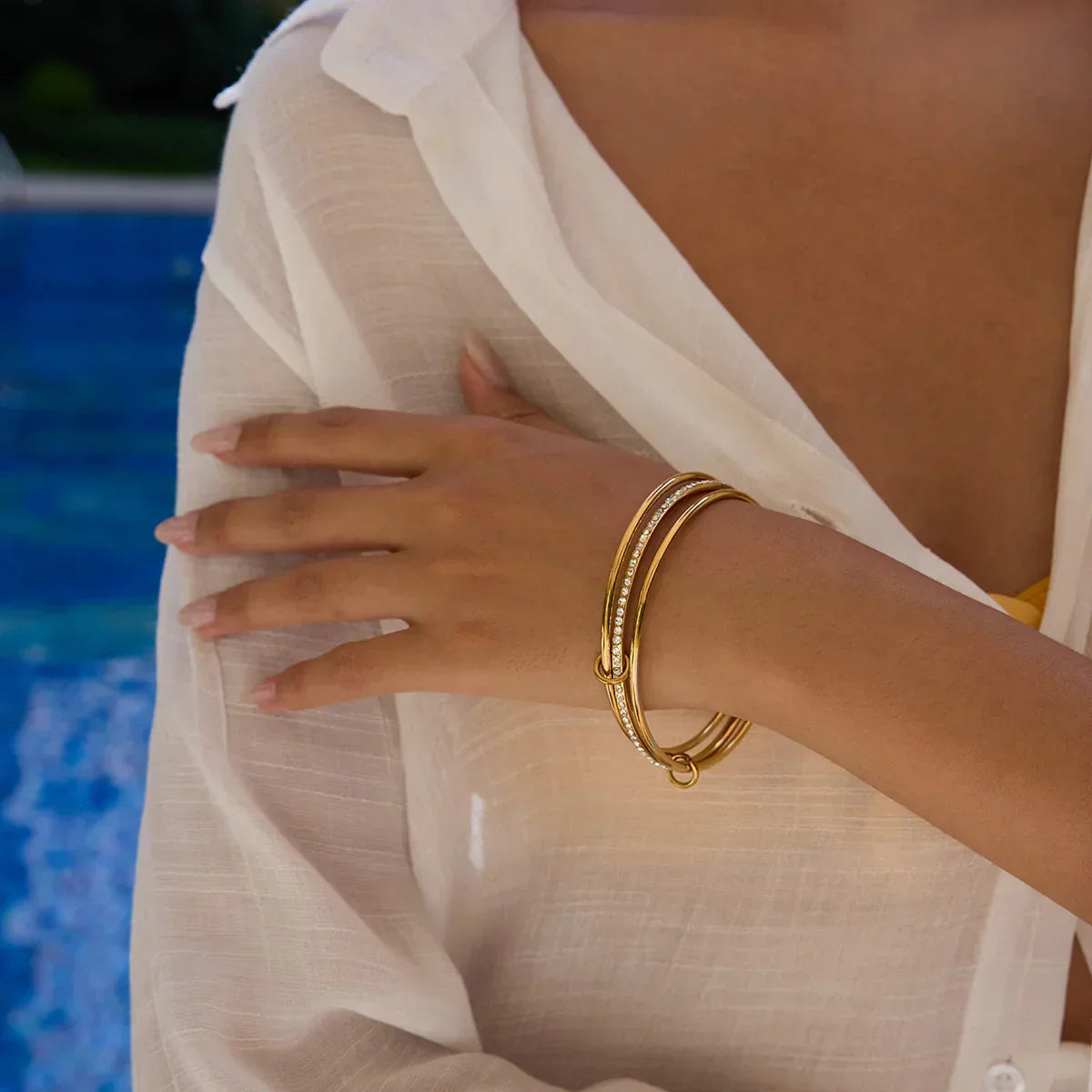 Bransoletka Quinley Stacked Diamond