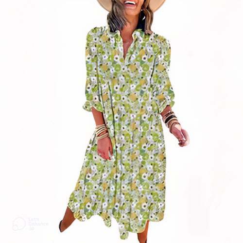 Carmel | Ponadczasowa luźna sukienka midi w stylu boho