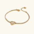 Bransoletka tenisowa Cameron Diamond Heart