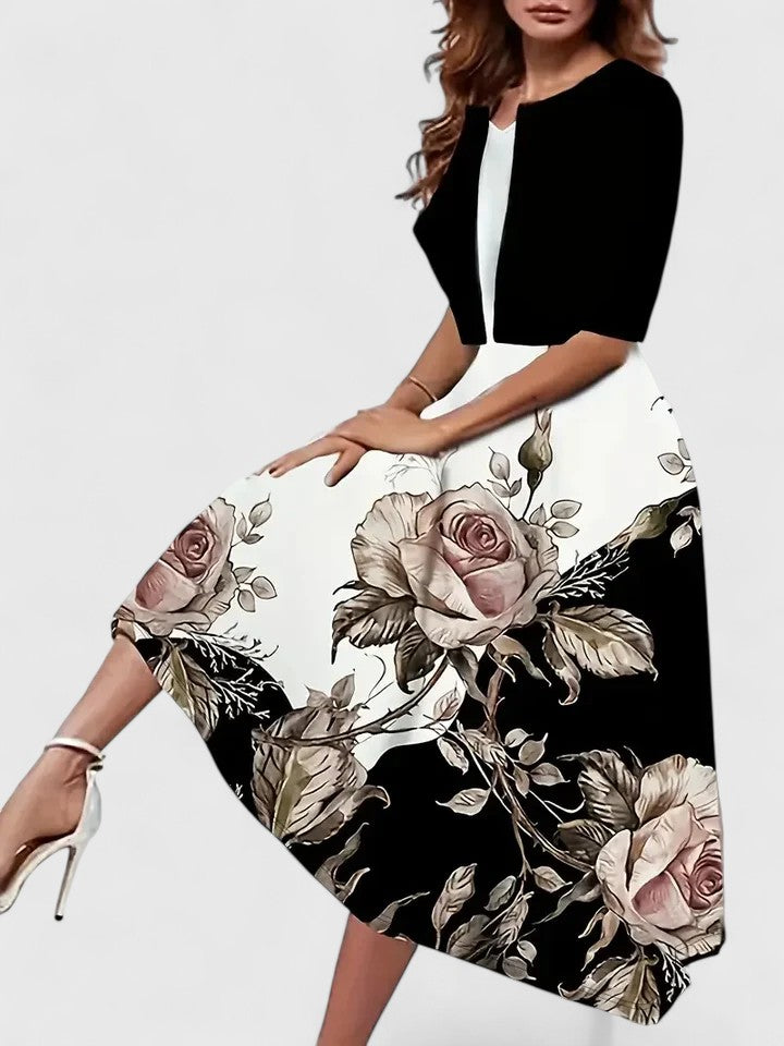 Chantal | Elegancka sukienka midi