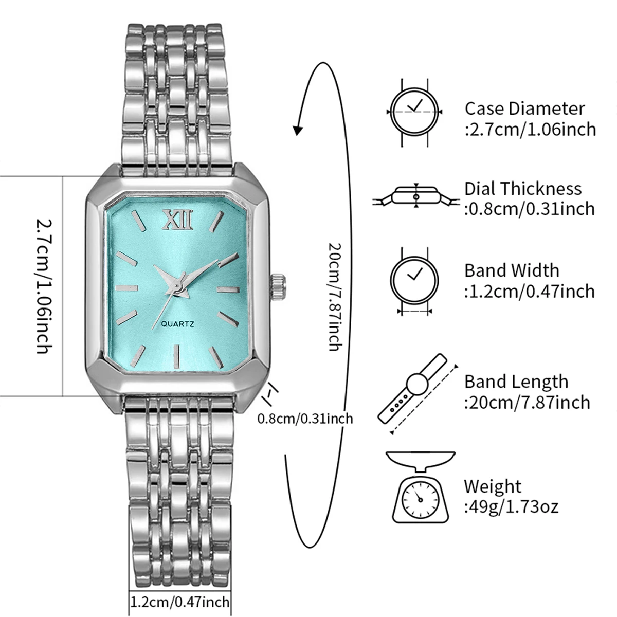 Alure Watch Silver/Blue