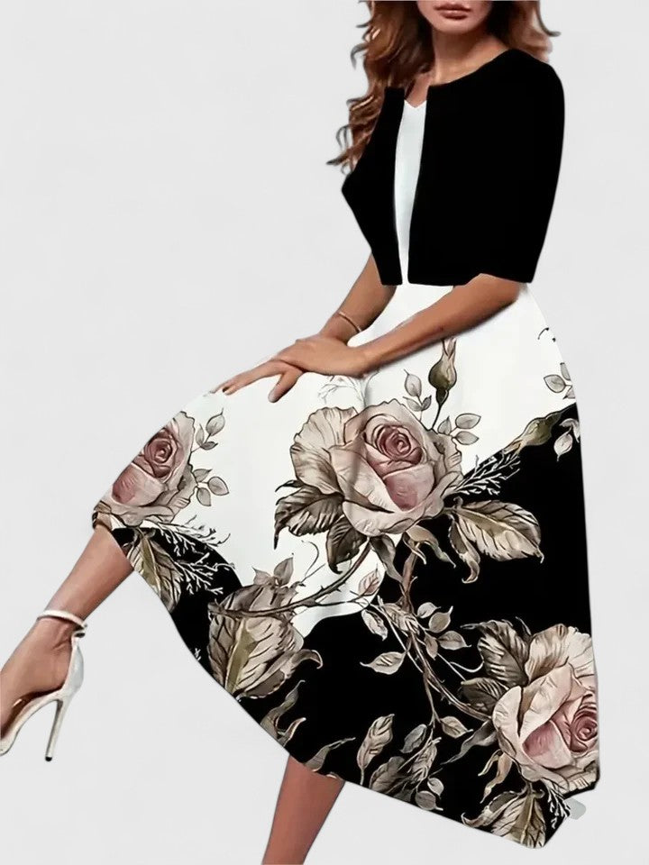 Chantal | Elegancka sukienka midi