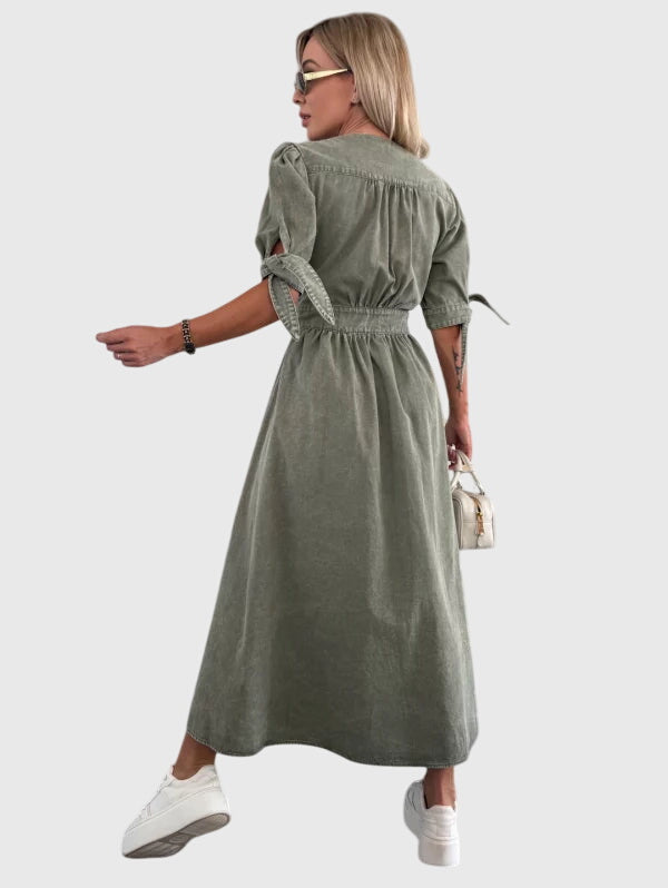 Sophia | Elegancka sukienka jeansowa