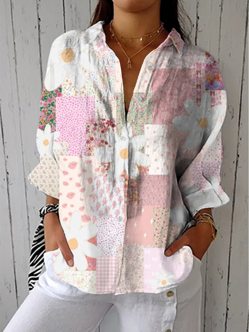 Aethira | Bluzka Patchwork Daisy