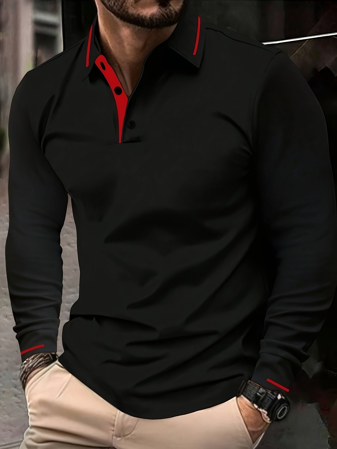 Tim - Longsleeve Polo Shirt