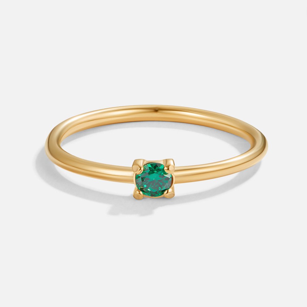 Złote Pierścionki z Kamieniem Urodzinowym