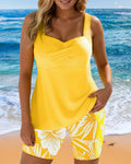 Bernice | Stylowe Ryflowane Szorty Tankini