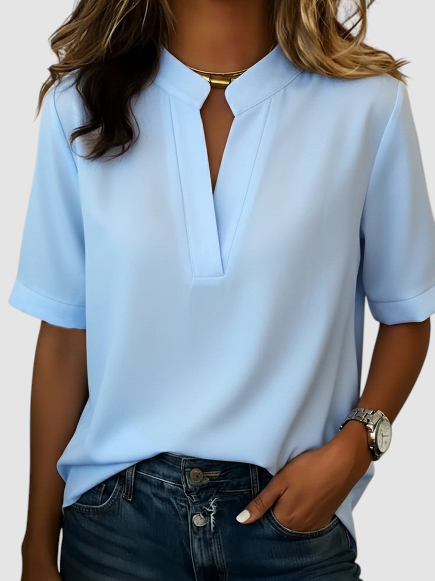 PAULA | Elegancka bluzka z dekoltem w serek