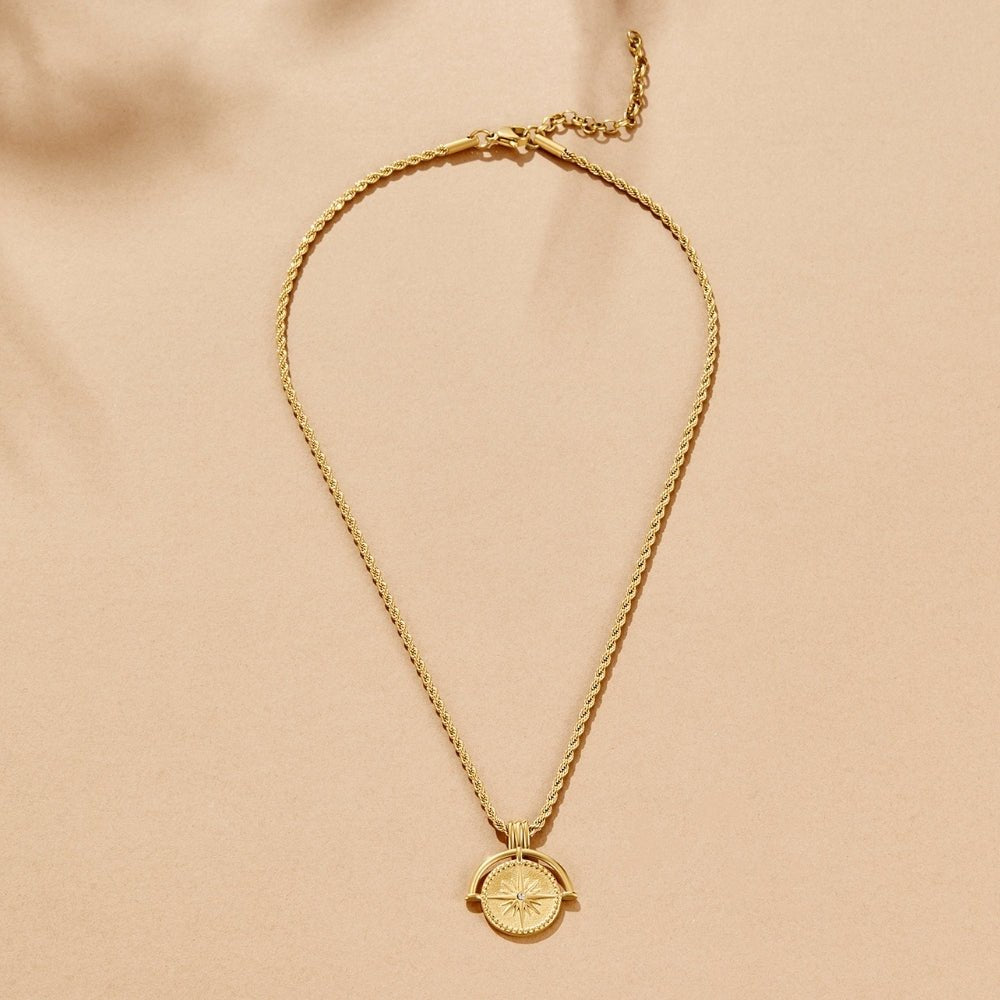 Naszyjnik Celestial Gold Coin