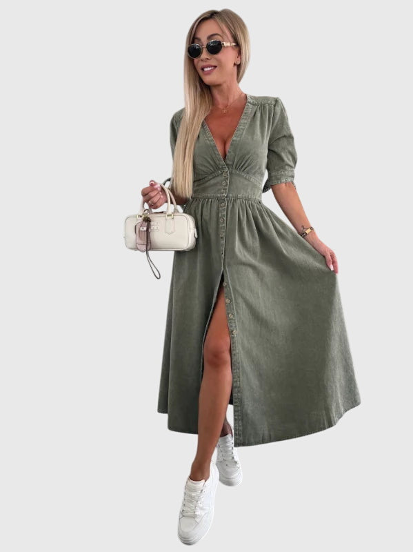 Sophia | Elegancka sukienka jeansowa