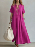 Natalia - Plisowana sukienka maxi