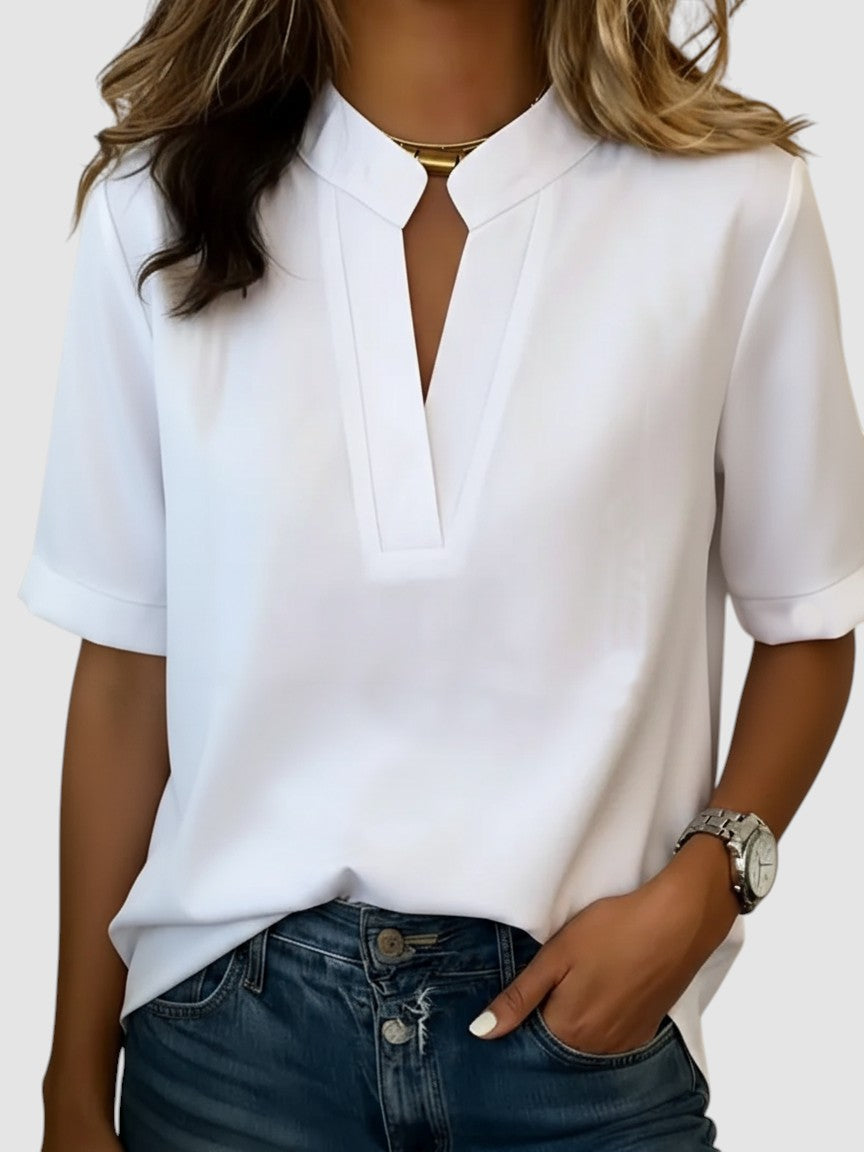 PAULA | Elegancka bluzka z dekoltem w serek