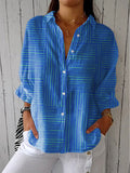 Glyressa | Bluzka Azure Stripe