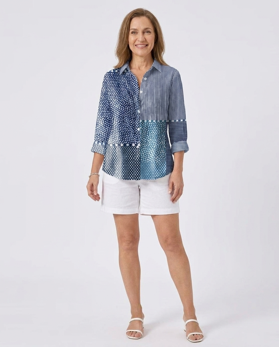 Vynessa | Bluzka Ocean Patchwork