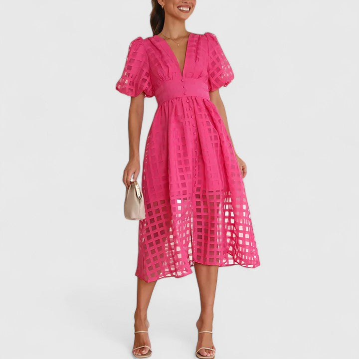 Elanqi | Elegancka sukienka midi