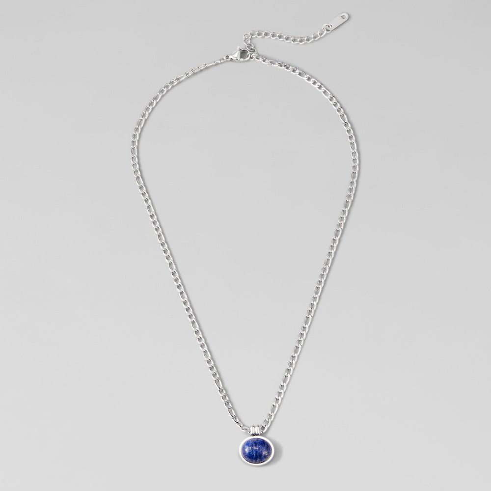 Srebrny naszyjnik Liza Lapis Lazuli